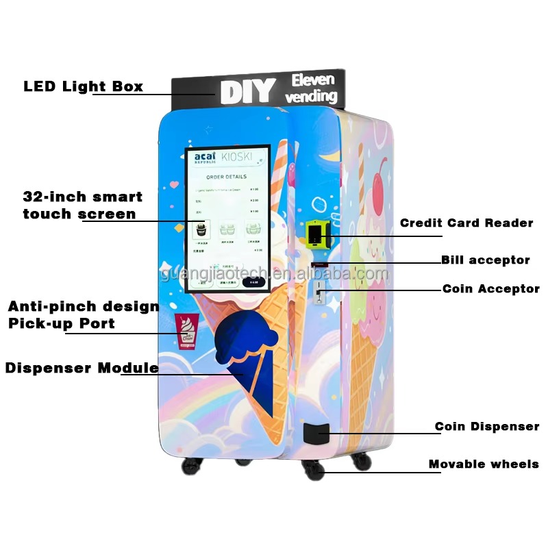 Smart Commercial Ice Cream Ven - огляд і ціна Commercial Vending Machine